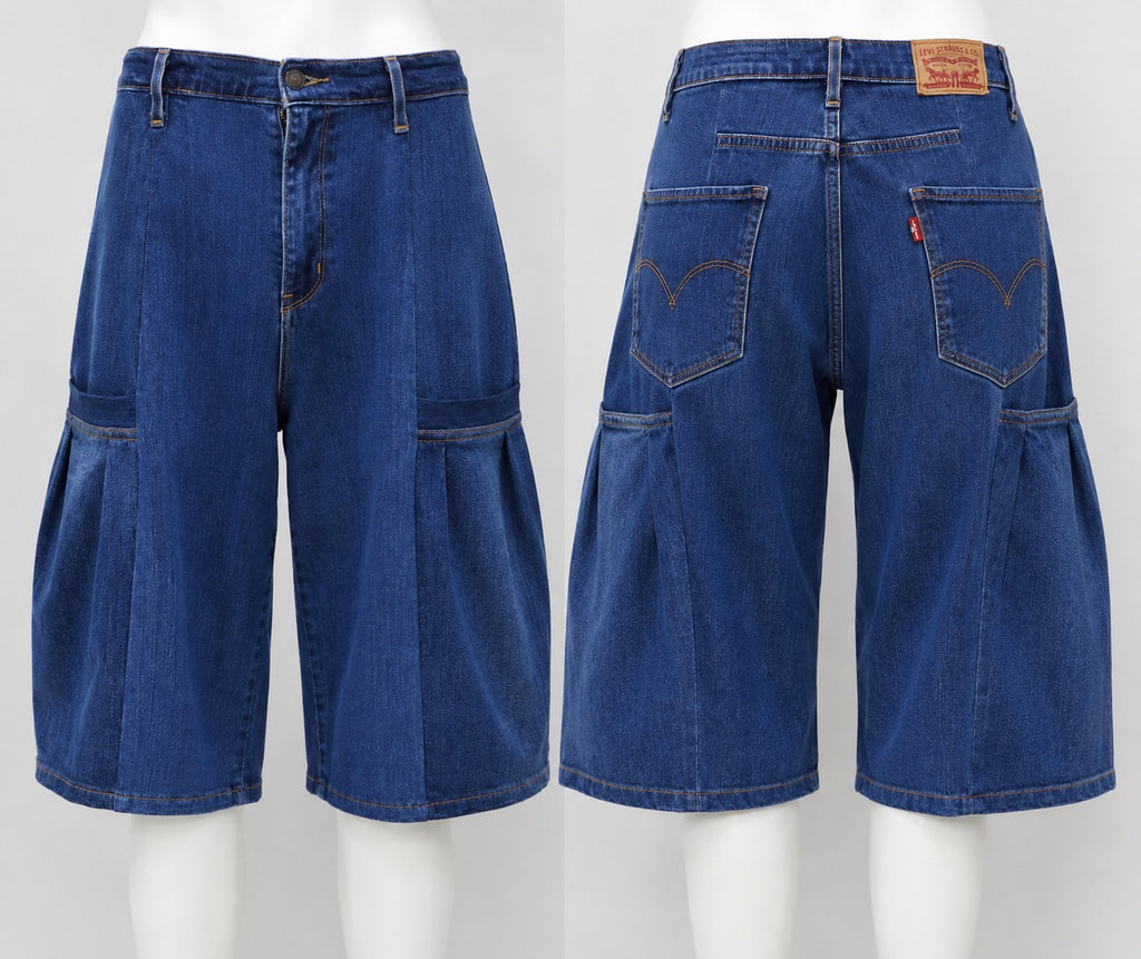 CR1877 UPCYCLED DENIM JORTS