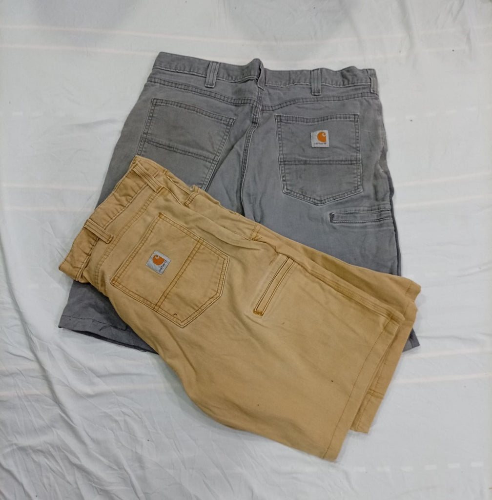 CR11138 Upcycled Carhartt Double-Knee Shorts