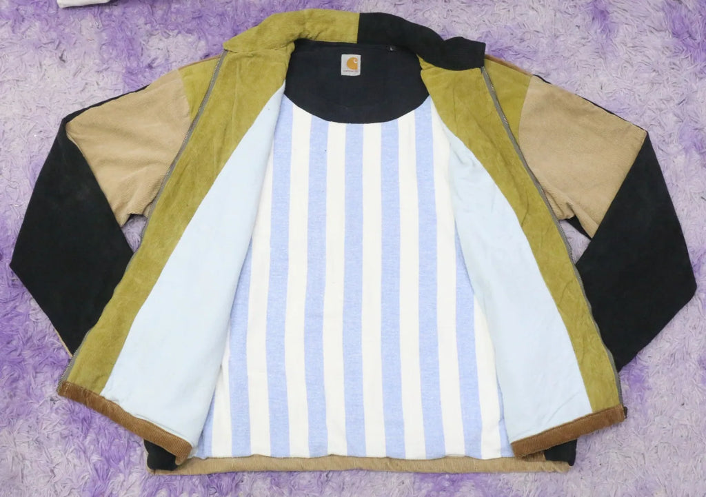 CR1496 Upcycled Corduroy Panel Jacket