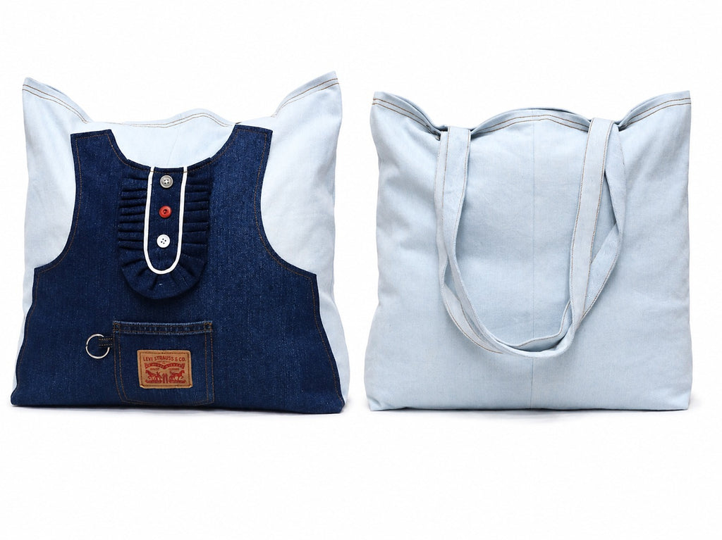 CR1874 UPCYCLED DENIM TOTE BAG