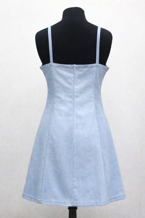 CR2074 Upcycled Denim Dress