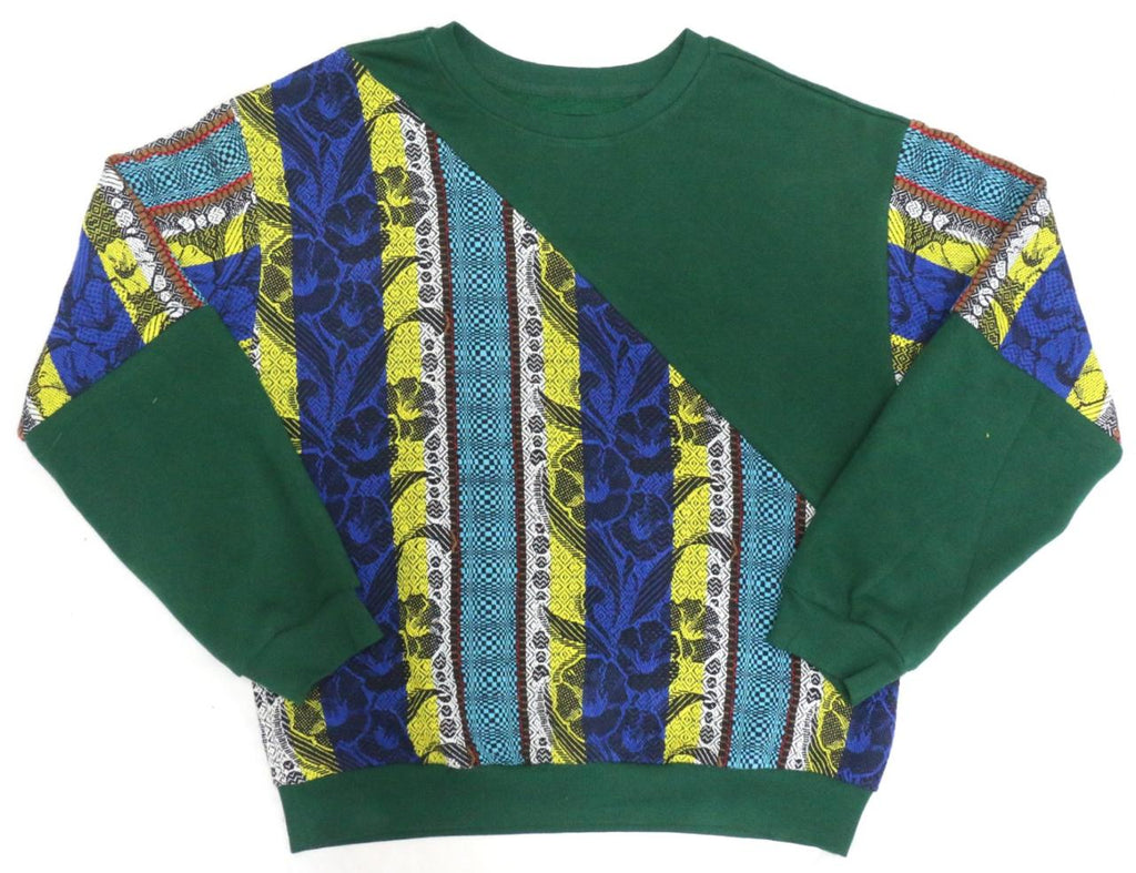 CR2008 UPCYCLED CONTRAST PANEL SWEATSHIRT