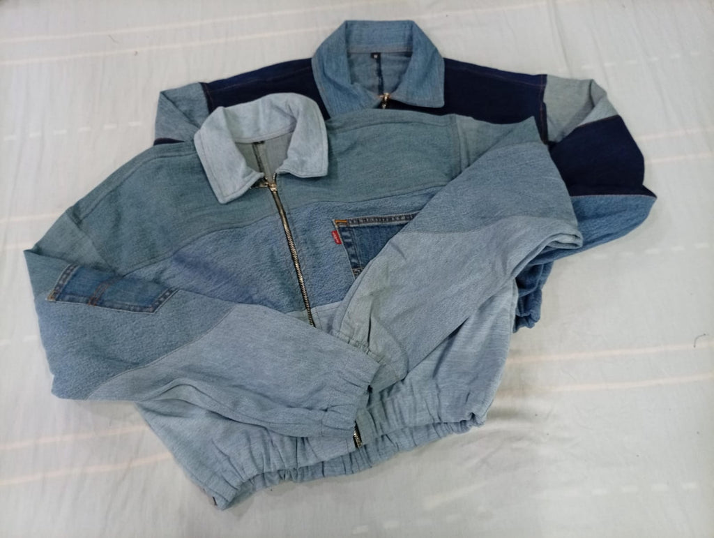 CR10568 Upcycled Levi’s Cropped Jackets