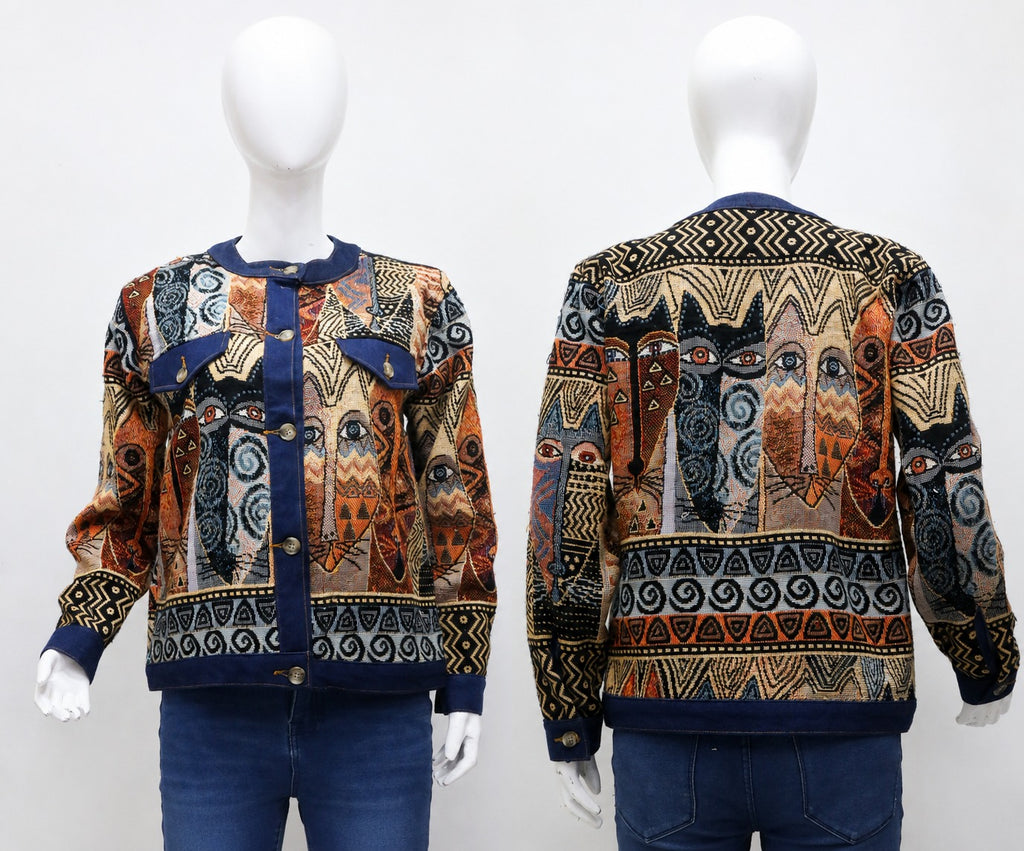 CR1875 Upcycled Tapestry Jacket