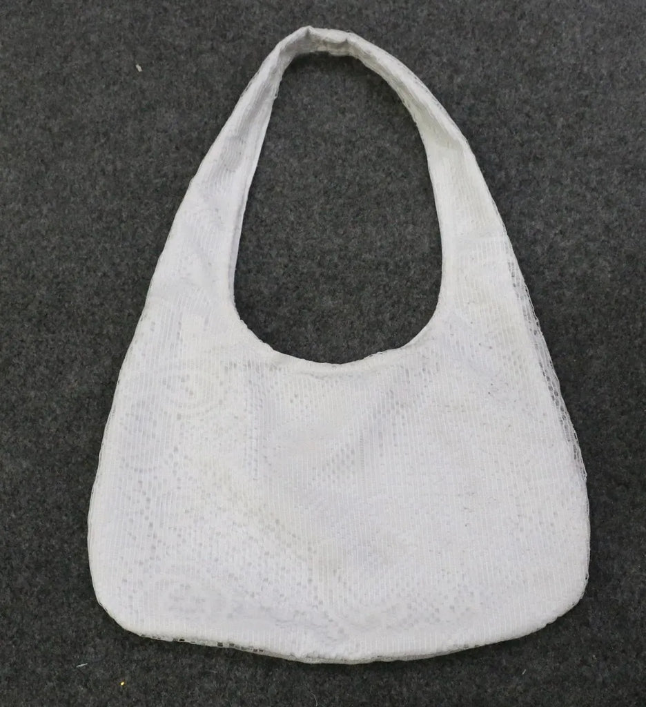 CR1535 Upcycled Lace Shoulder Bag