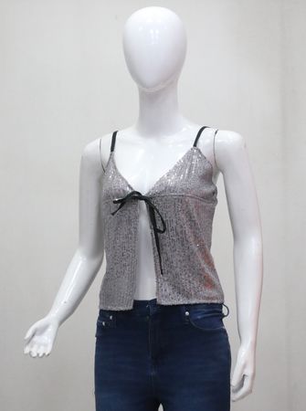 CR2127 Upcycled Sequin Camisole Top