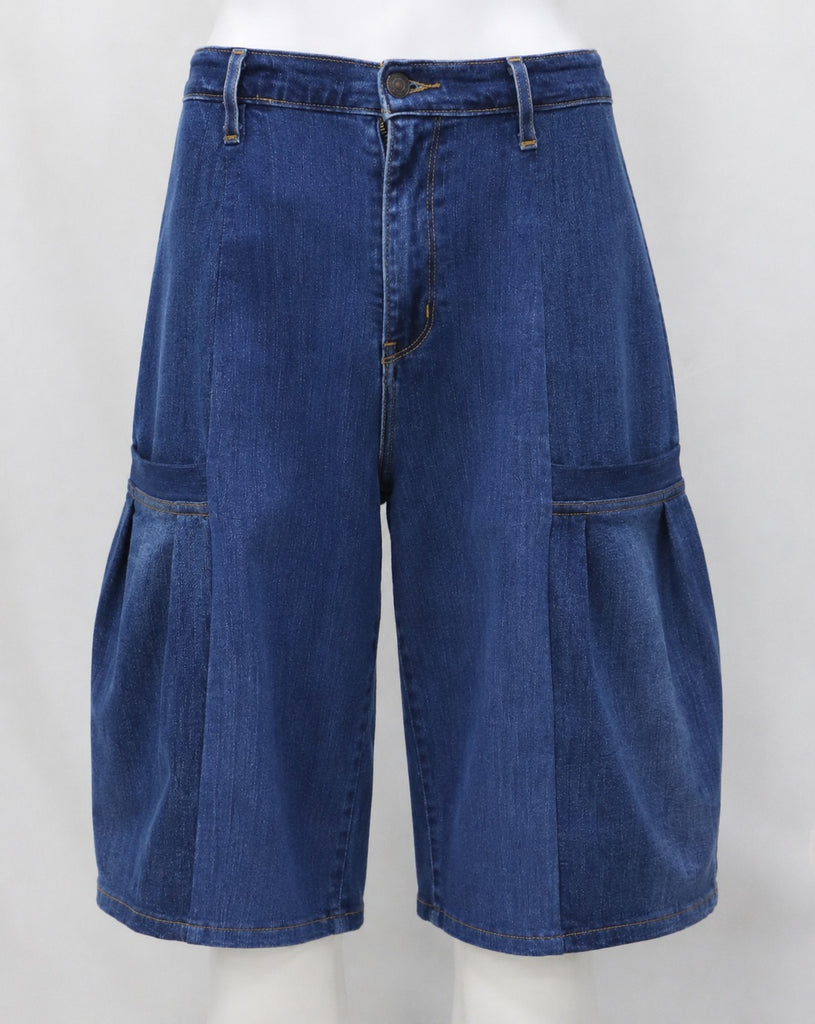CR1877 UPCYCLED DENIM JORTS
