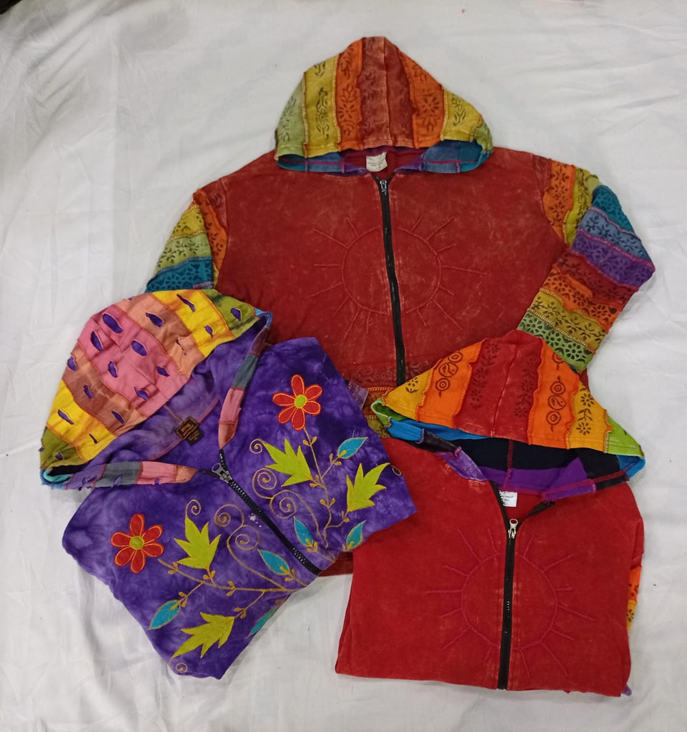 CR9682 Vintage Colourful Hoodies