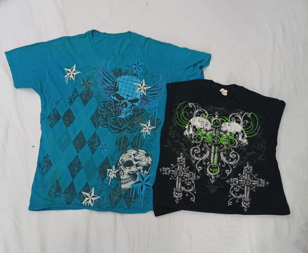 CR9285 Vintage Skull T-Shirts