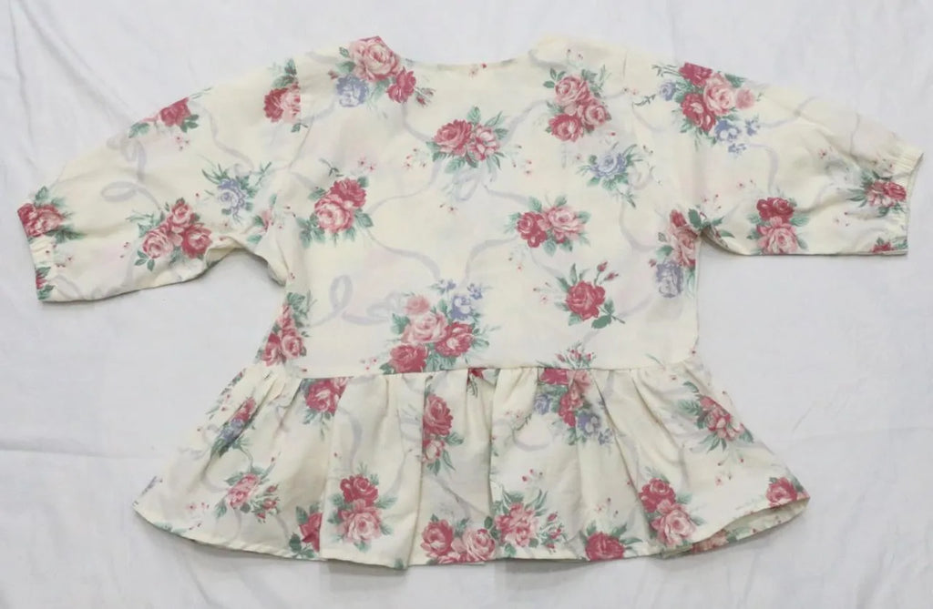 CR1465 Upcycled Peplum Top