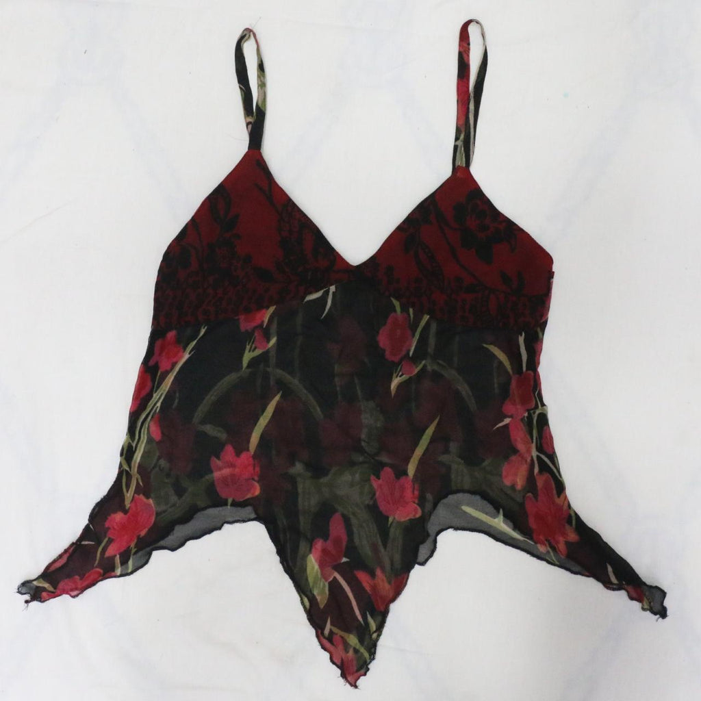 CR1882 UPCYCLED HANDKERCHIEF CAMI TOP