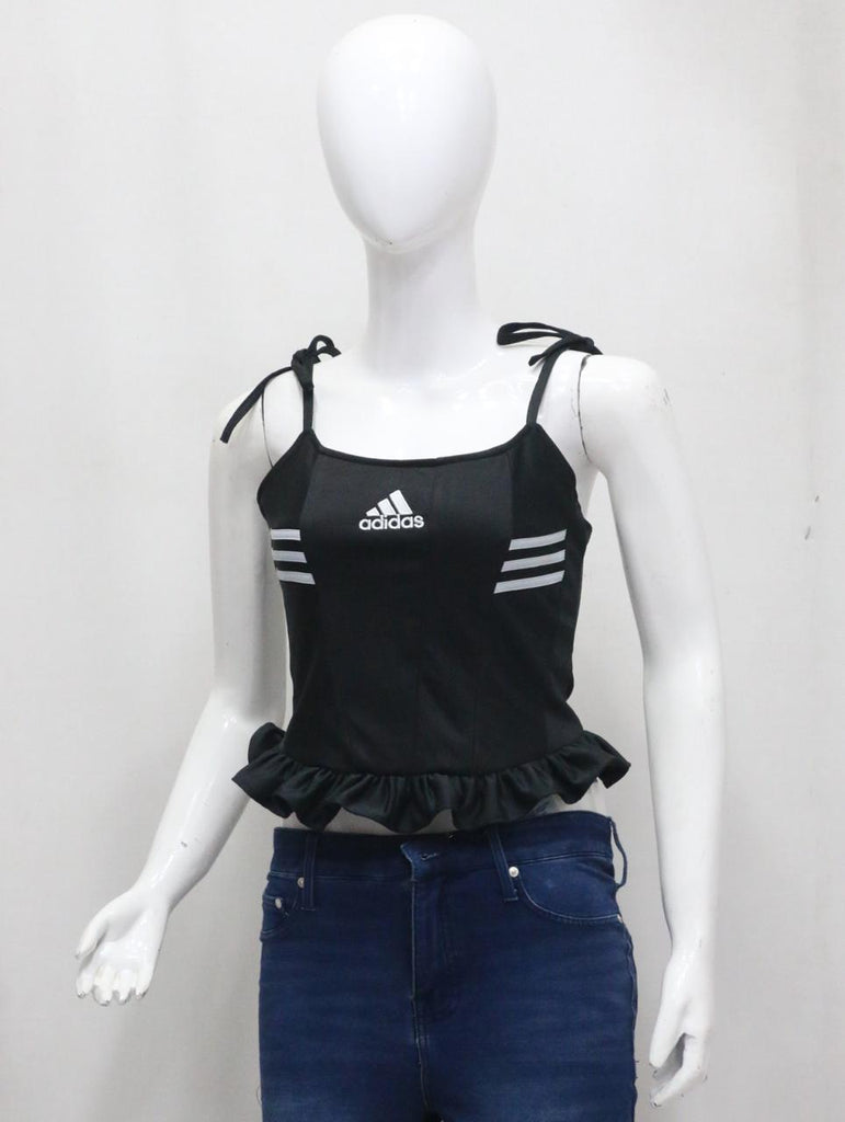 CR1829 UPCYCLED RUFFLE CORSET CAMI TOP