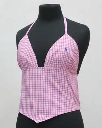 CR1834  Upcycled halter top