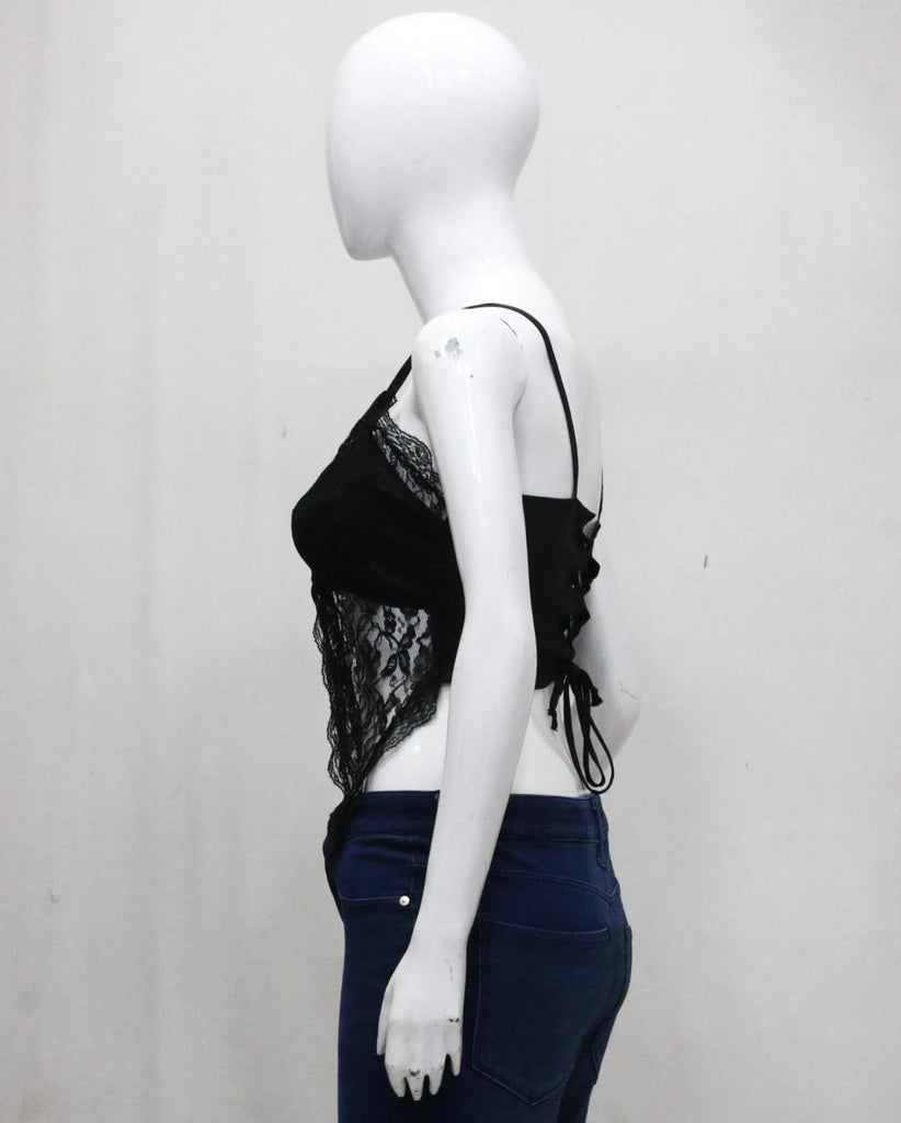 CR1851 Upcycled Lace Corset Cami