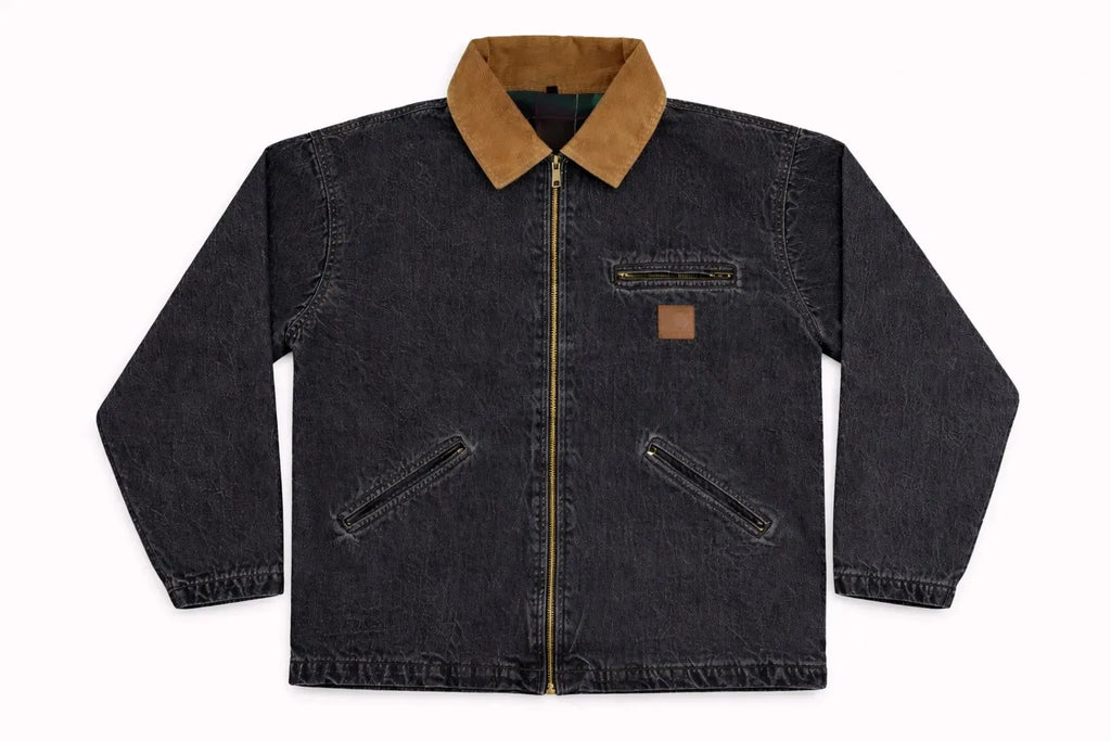 CR1206 Upcycled Carhartt Denim Jacket – Contrast Collar Series