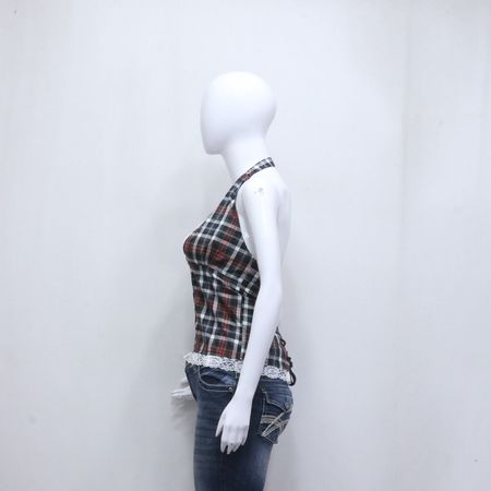 CR2084 Upcycled Cotton Halter Top