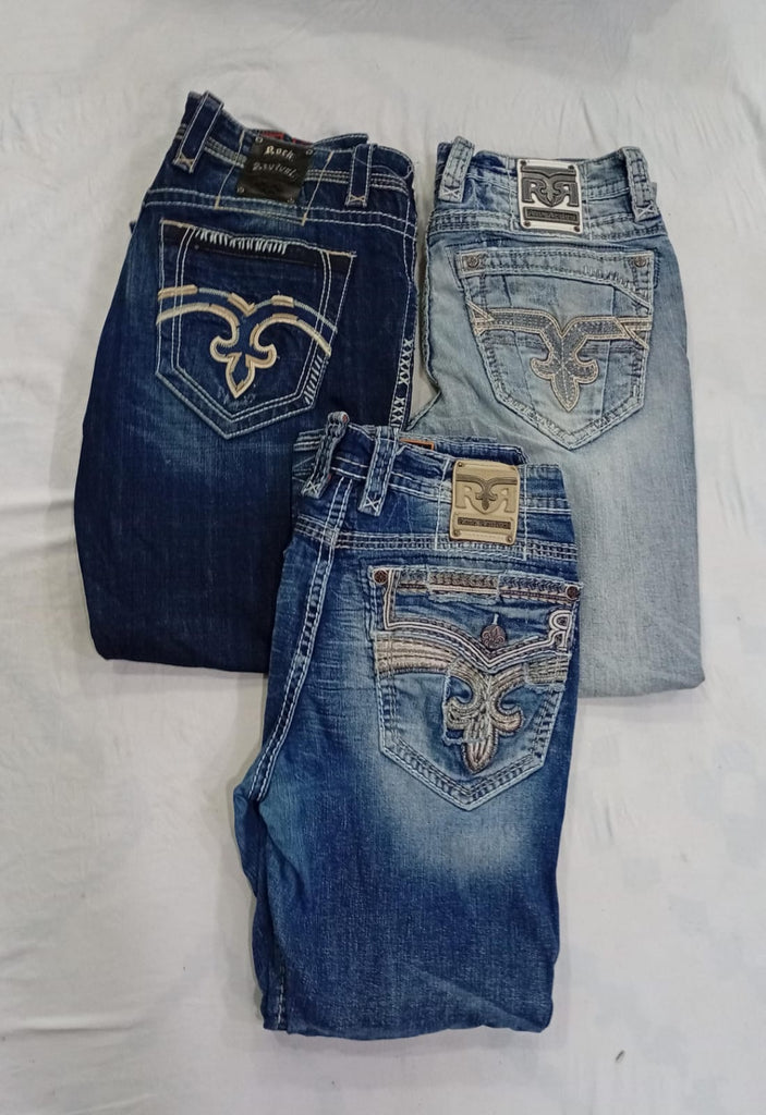 CR9255 Vintage Rock Revival Men’s Jeans