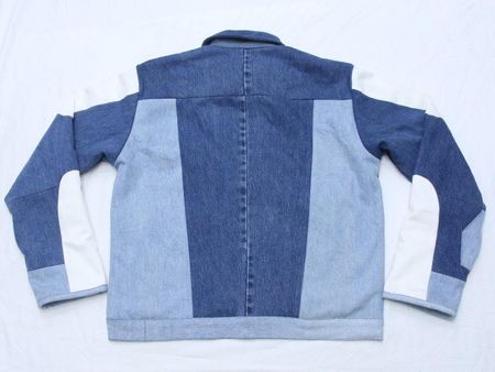 CR2168 Denim Fusion Upcycled Jacket