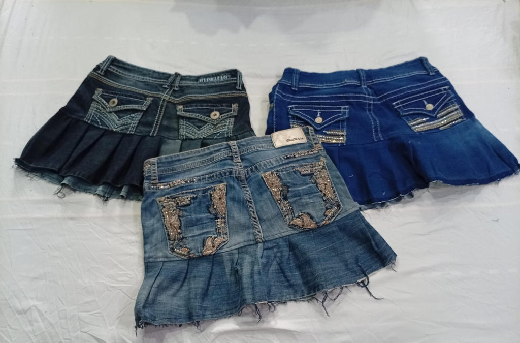 CR11015 Upcycled Flare Skirts