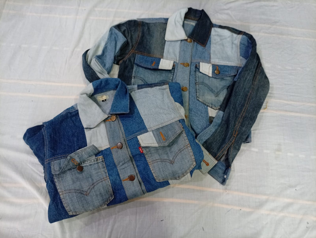 CR10711 Upcycled Levi’s Cropped Jackets