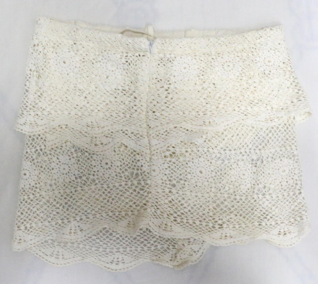 CR1894 UPCYCLED CROCHET MINI SKIRT