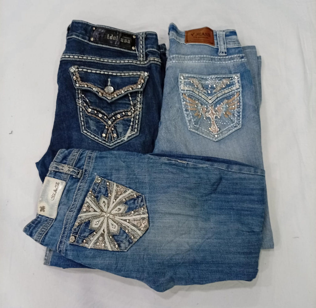 CR9921 Y2K Flare & Straight Jeans