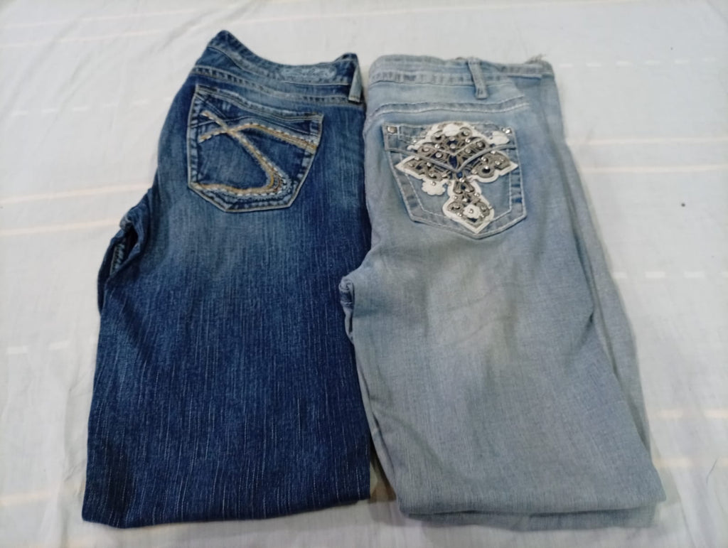 CR10773 Y2K Flare and Straight Jeans