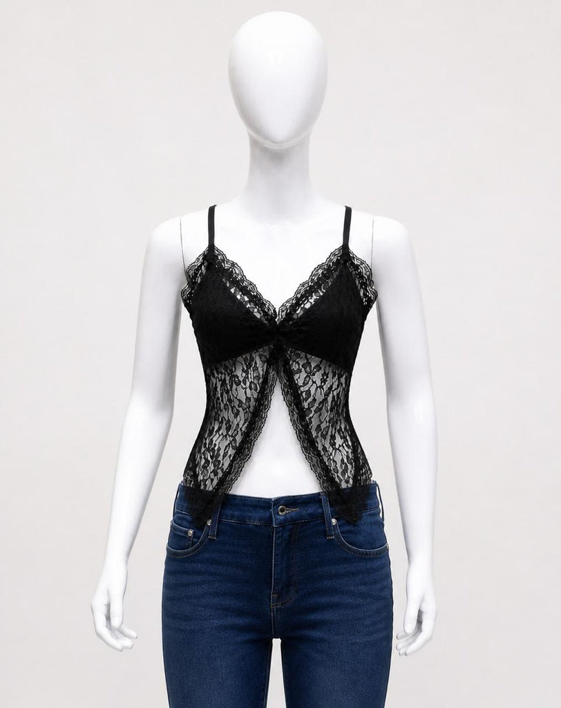 CR1851 Upcycled Lace Corset Cami