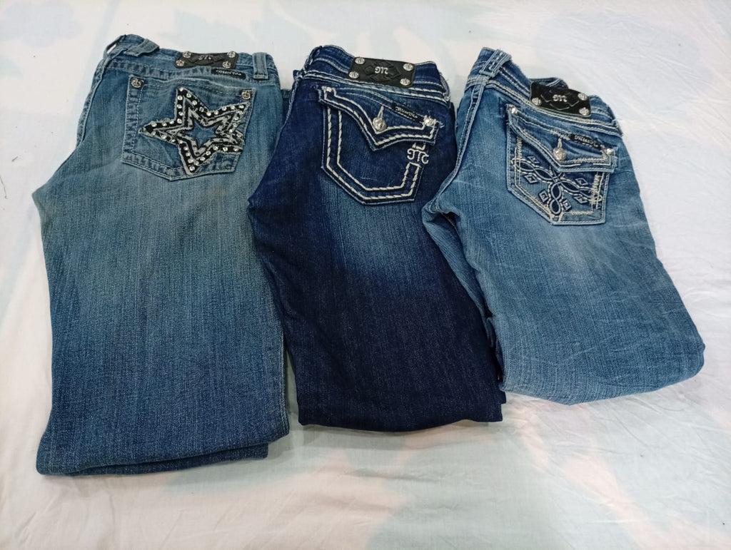 CR11194 Vintage Miss Me Flare and Straight-Leg Jeans