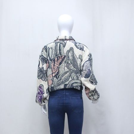 CR2114 UPCYCLED Tapestry Crop Jacket
