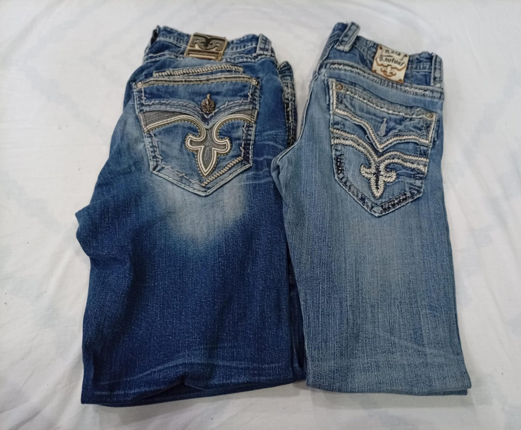 CR10217 Vintage Rock Revival Men’s Jeans