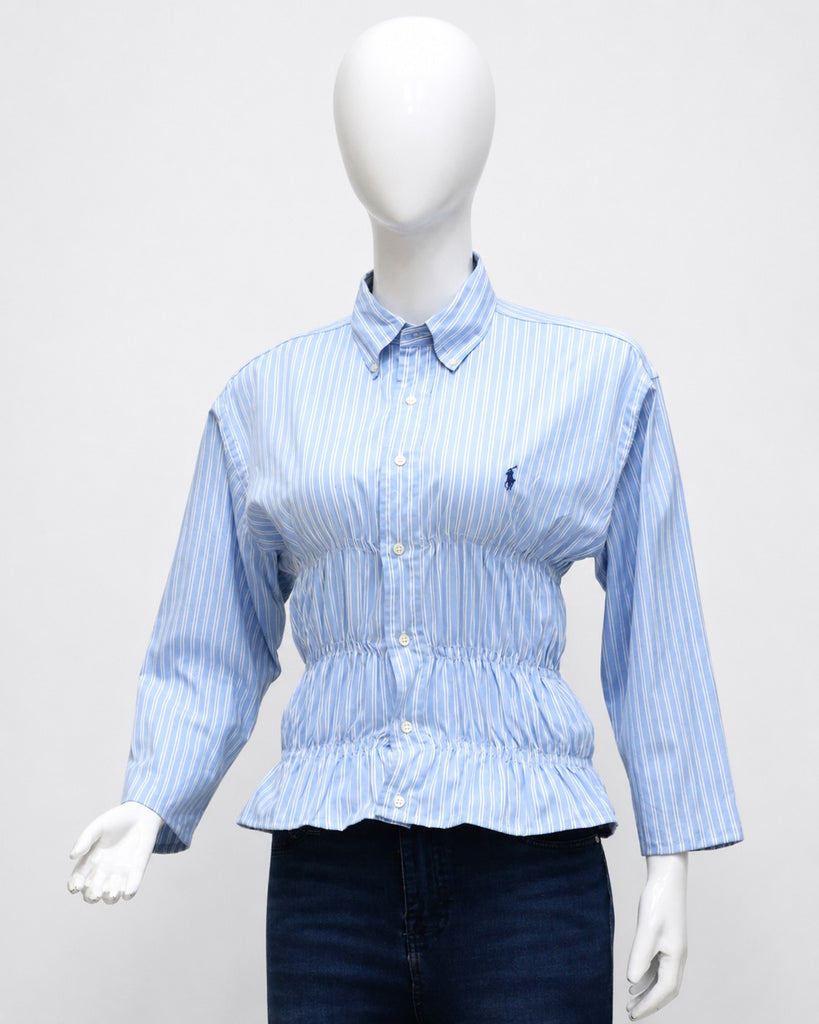 CR1906 UPCYCLED SMOCKED SHIRT