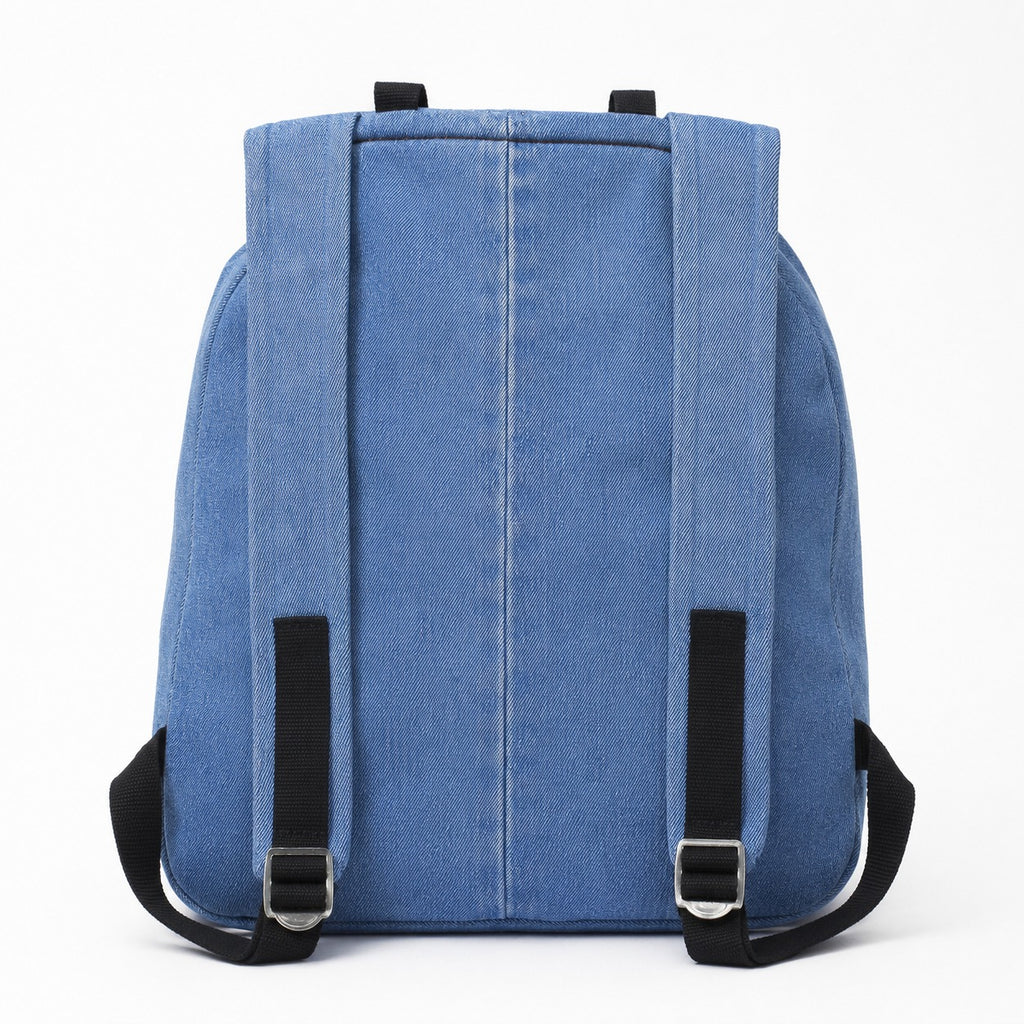 CR2006 UPCYCLED DENIM DRAWSTRING BACKPACK