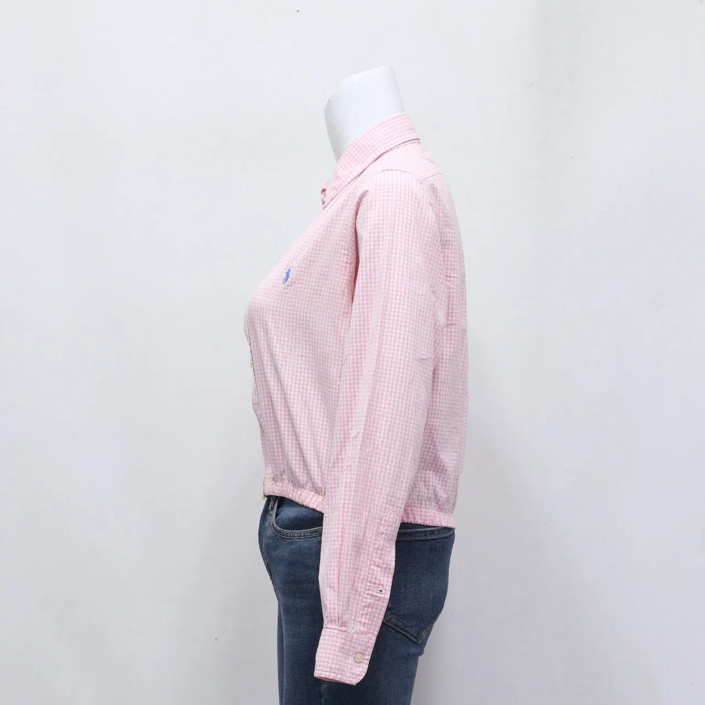CR380 Upcycle Mix Branded Cropped Zipper Shirts