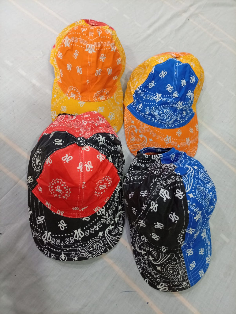 CR10695 Upcycled Bandana Caps