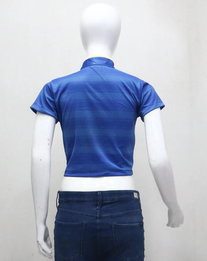 CR1444 Rework Tie-Neck Crop Top