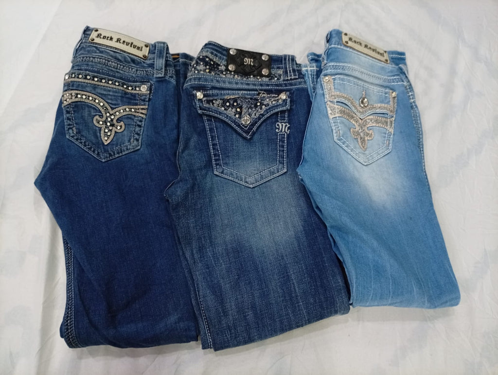 CR9844 Vintage Miss Me & Rock Revival Flare & Straight Jeans
