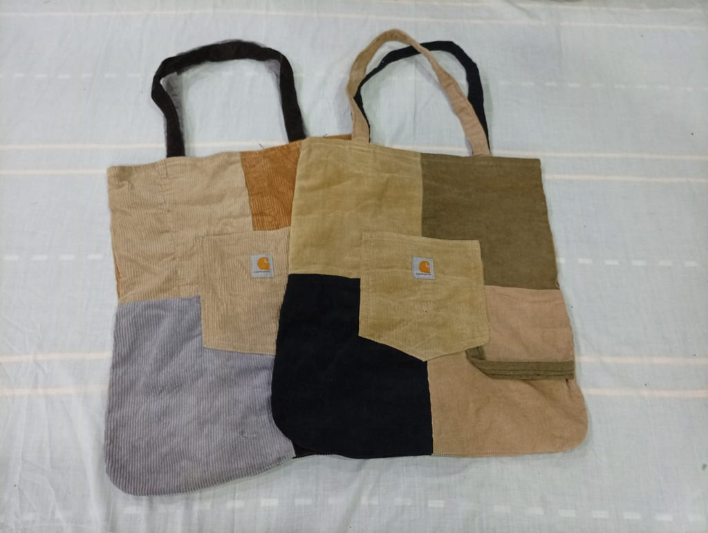 CR10648 Upcycled Corduroy Bags
