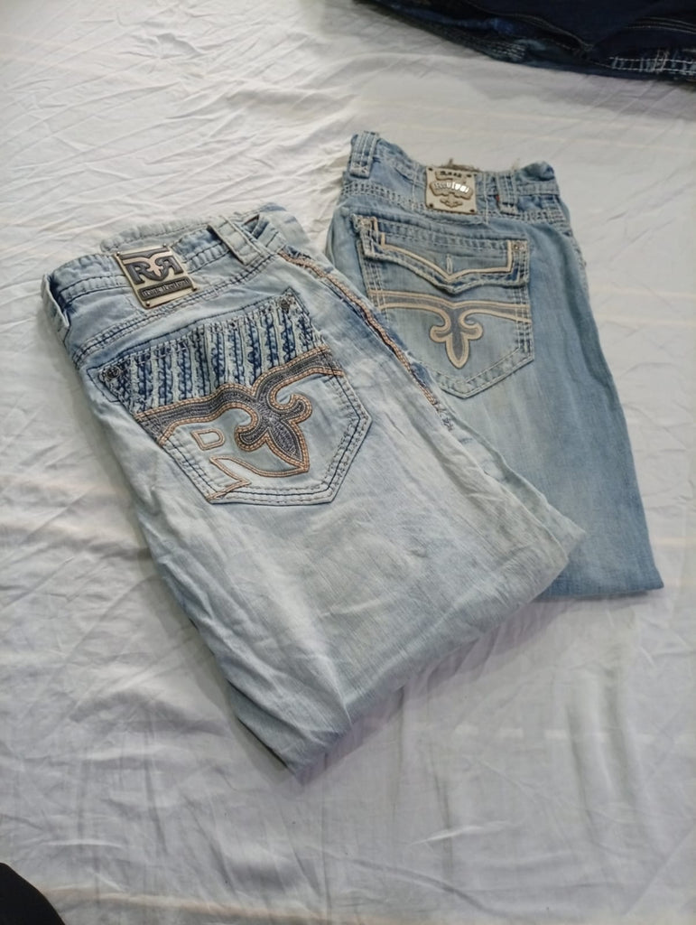 CR10944 Vintage Rock Revival Men’s Jeans