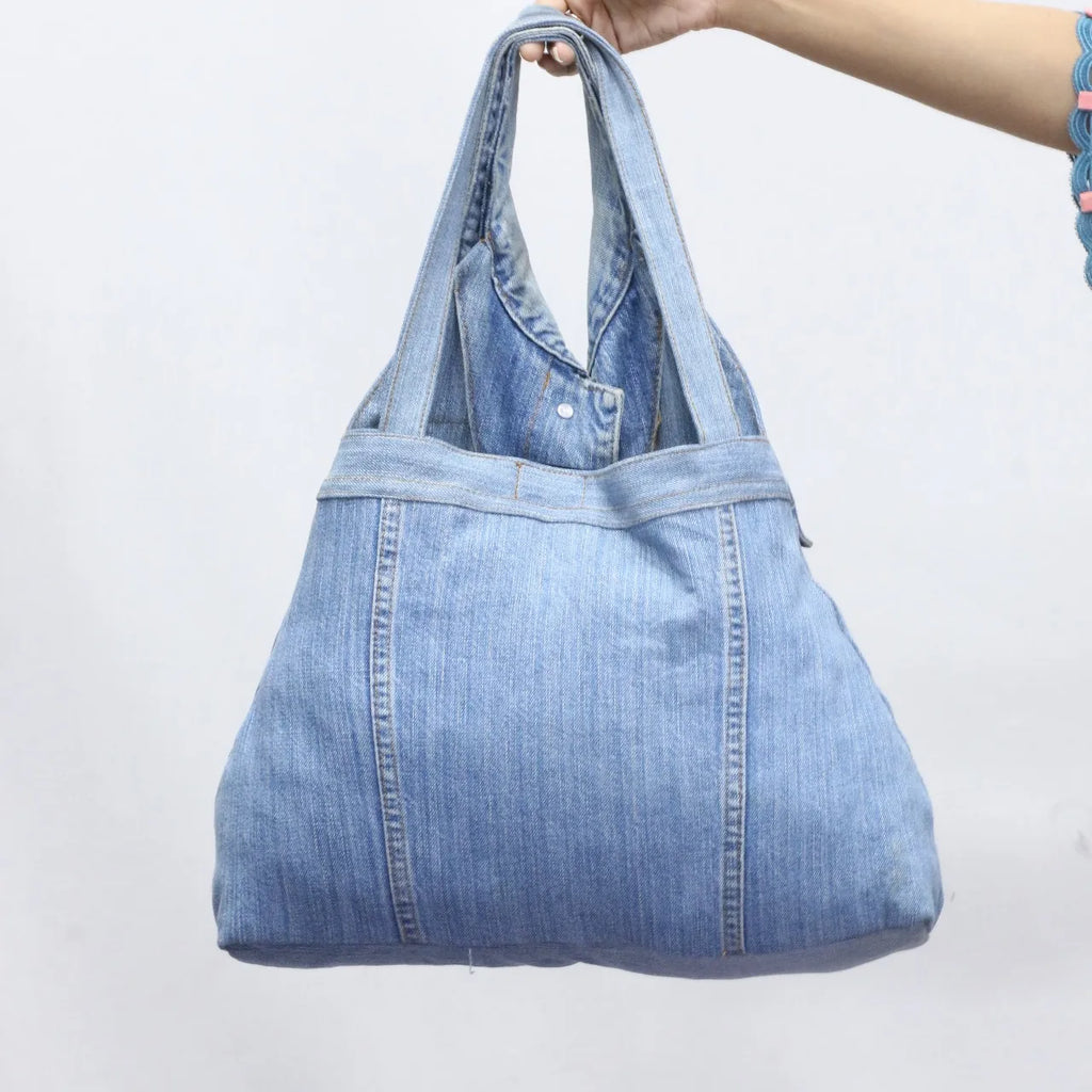 CR-917 Upcycled Denim Hand Bag – Rework Jacket Style Bag