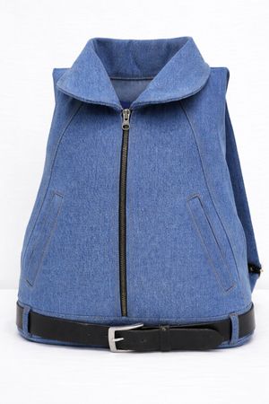 CR2130 Upcycled Denim Backpack