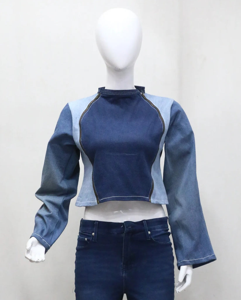 CR1475 Upcycled Crop Top