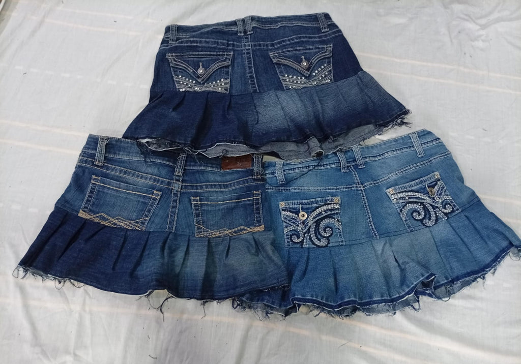 CR10761 Upcycled Flare Skirts