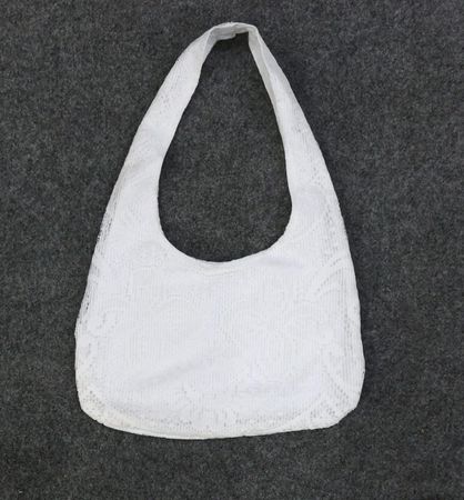 CR2093 Upcycled Lace Shoulder Bag