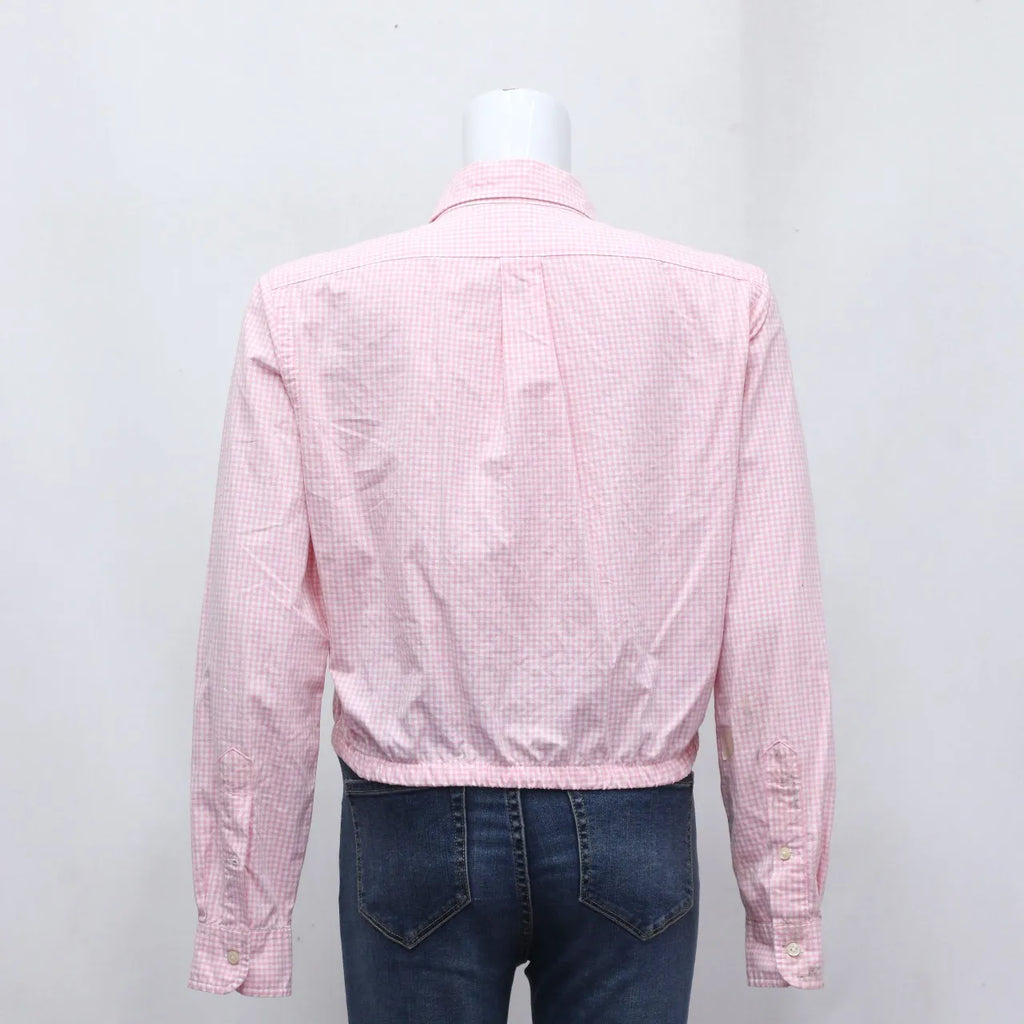 CR380 Upcycle Mix Branded Cropped Zipper Shirts