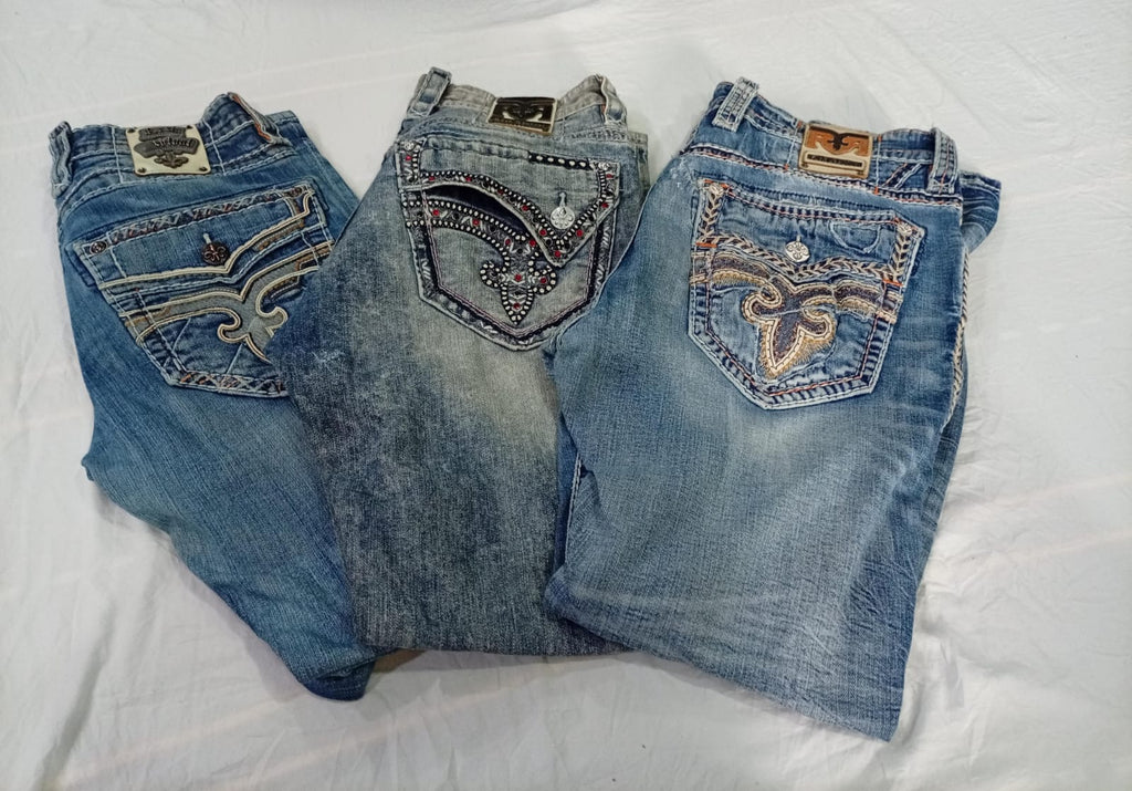 CR10795 Vintage Rock Revival Men’s Jeans