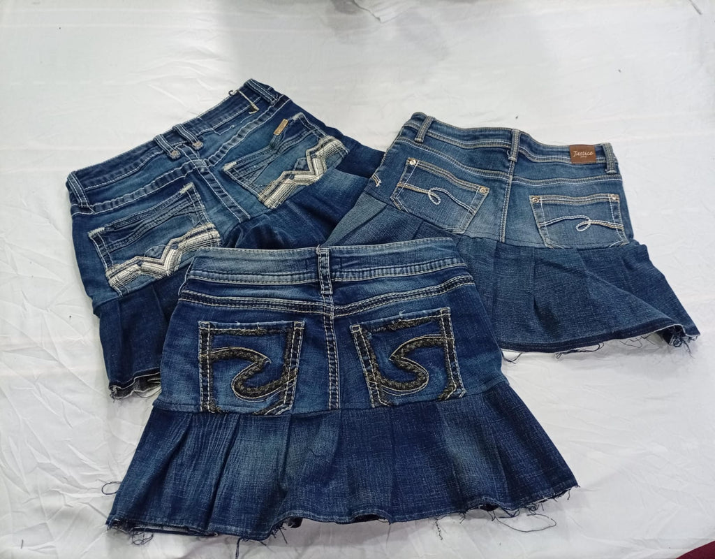 CR11016 Upcycled Flare Skirts
