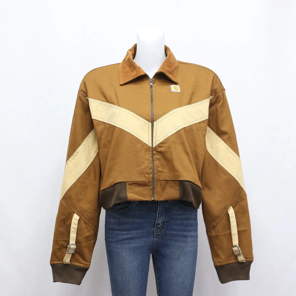 CR630 Upcycled Crop Carhartt jacket