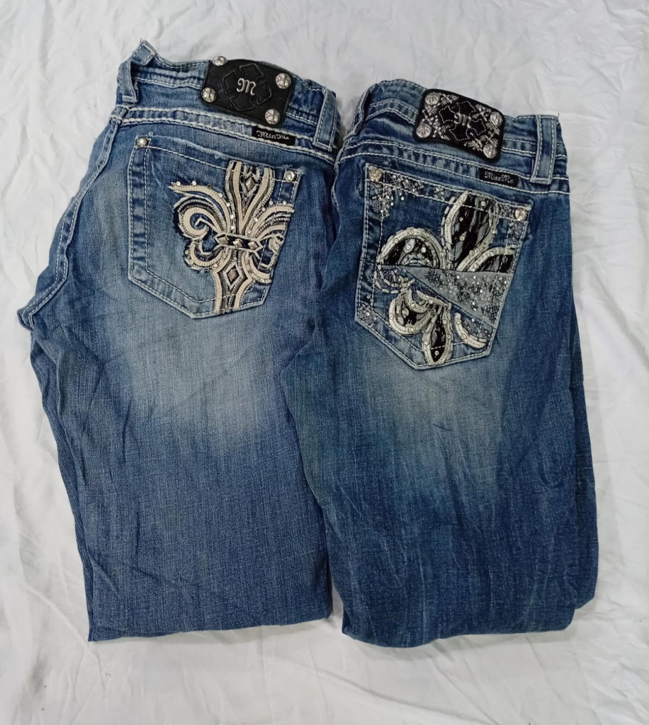 CR10266 Vintage Miss Me Flare and Straight Jeans