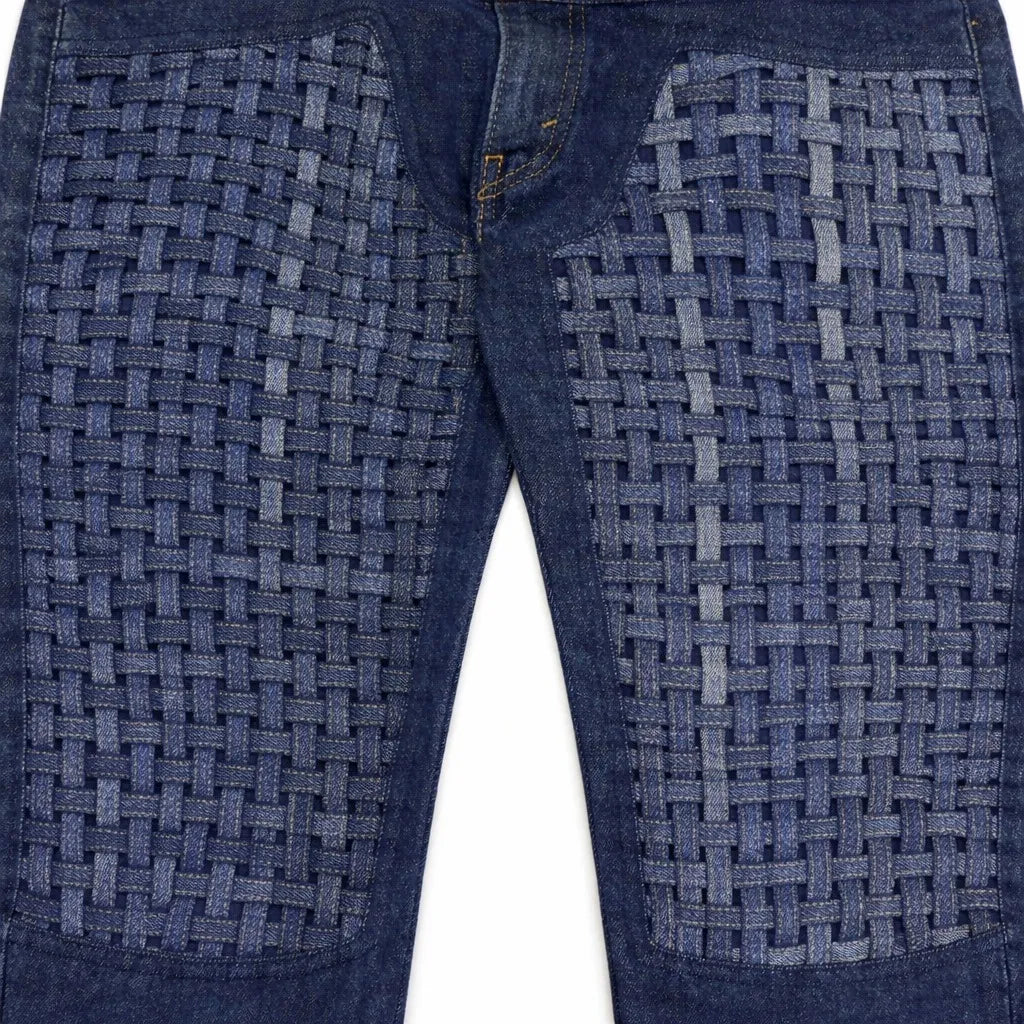 CR1270 Rework Woven Panel Jeans